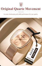 Load image into Gallery viewer, POEDAGAR Elegant Women's Mesh Watch - Waterproof Stainless Steel Quartz Timepiece for Stylish Ladies