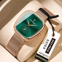 Load image into Gallery viewer, POEDAGAR Elegant Women's Mesh Watch - Waterproof Stainless Steel Quartz Timepiece for Stylish Ladies