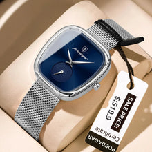 Load image into Gallery viewer, POEDAGAR Elegant Women's Mesh Watch - Waterproof Stainless Steel Quartz Timepiece for Stylish Ladies