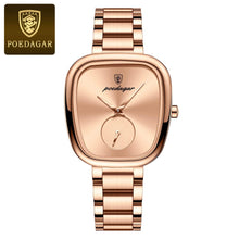 Load image into Gallery viewer, POEDAGAR Elegant Women's Quartz Watch - Waterproof Stainless Steel Timepiece for Confident Ladies