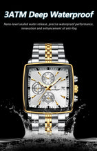 Load image into Gallery viewer, POEDAGAR Luxury Chronograph Men's Watch - Waterproof, Luminous, Stainless Steel, Sporty Design