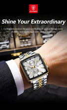 Load image into Gallery viewer, POEDAGAR Luxury Chronograph Men's Watch - Waterproof, Luminous, Stainless Steel, Sporty Design