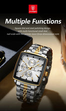 Load image into Gallery viewer, POEDAGAR Luxury Chronograph Men's Watch - Waterproof, Luminous, Stainless Steel, Sporty Design