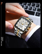 Load image into Gallery viewer, POEDAGAR Luxury Chronograph Men's Watch - Waterproof, Luminous, Stainless Steel, Sporty Design