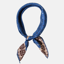Load image into Gallery viewer, Bergamo - Silk Neckerchief - Blue