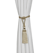 Load image into Gallery viewer, Polyester Tassel Curtain Tieback Handmade Hanging Tassels Fringe Curtains Holder Buckle Rope Decor Room Accessories European Style High-Grade Curtains Tieback Rope Tassel Holdbacks