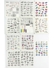 Load image into Gallery viewer, Pop Art Nail Stickers Sexy Girl Designs Comics Water Transfer Decals Manicure Lips Nail Art Decorations Slider Nail Art Stickers Decals Nail Art Supplies Valentines Day 3D Self-Adhesive Nail Decorations Accessories Women Girls Manicure Decorations