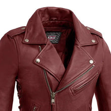 Load image into Gallery viewer, Popstar Women's Motorcycle Leather Jacket
