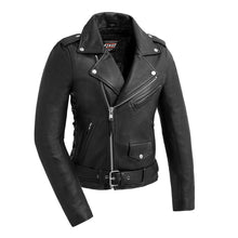 Load image into Gallery viewer, Popstar Women's Motorcycle Leather Jacket