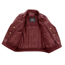 Load image into Gallery viewer, Popstar Women's Motorcycle Leather Jacket