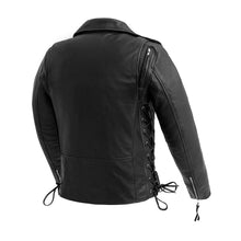 Load image into Gallery viewer, Popstar Women's Motorcycle Leather Jacket
