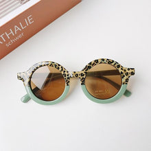 Load image into Gallery viewer, Popular Sunglasses For Children Boy/Girl New Elegant Leopard Double Color Cartoon Bear Shapes New Round Shape Sunglasses For Kids As Well As For Women And Men