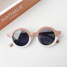 Load image into Gallery viewer, Popular Sunglasses For Children Boy/Girl New Elegant Leopard Double Color Cartoon Bear Shapes New Round Shape Sunglasses For Kids As Well As For Women And Men