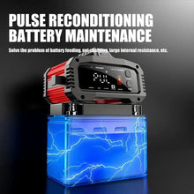 Load image into Gallery viewer, Brand Name Portable Smart Car Battery Charger - 25A/15A for 12V-24V Batteries, Pulse Repair, AGM, GEL, LiFePo4