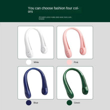 Load image into Gallery viewer, Portable Bladeless Neck Fan Adjustment Wearable Personal Cooling Fan for Traveling Upgrade 360° Neck Fan Air Outlet for Indoor Outdoor Travel Mini Hanging Fan without Blades USB Rechargeable Outdoor Fan