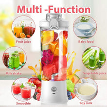 Load image into Gallery viewer, Portable Blender 600ml Electric Juicer Fruit Mixers 4000mah Usb Rechargeable Smoothie Mini Blender Personal Juicer Colorful Cup Personal Size Blender Mini Fruit Mixer Milkshake Smoothie Maker With Usb Rechargeable Juicer