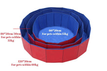 Load image into Gallery viewer, Portable Dog Swimming Pool Pet Bath Tub Foldable Leak-proof PVC Safe Pet Supplies with Drain Easy Clean Dog Accessories Foldable Dog Pool for Large Dogs Portable Plastic Hard Outdoor Swimming Pool Pet Bath Pool