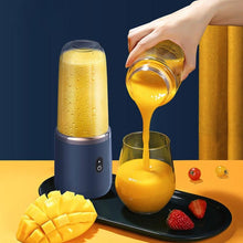 Load image into Gallery viewer, Portable Juicer Blender 300ml Electric Fruit Juicer USB Charging Lemon Orange Fruit Juicing Cup Smoothie Blender Machine Electric Fruit Juicer USB Charging Lemon Orange Fruit Juicing Cup Smoothie Blender Machine