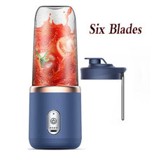 Load image into Gallery viewer, Portable Juicer Blender 300ml Electric Fruit Juicer USB Charging Lemon Orange Fruit Juicing Cup Smoothie Blender Machine Electric Fruit Juicer USB Charging Lemon Orange Fruit Juicing Cup Smoothie Blender Machine
