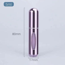 Load image into Gallery viewer, Portable Mini Refillable Atomizer Bottle Lightweight Container For Cosmetics Mini Aluminum Empty Bottle For Traveling Cute Little Bottle For Ladies 5ml