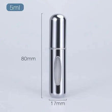 Load image into Gallery viewer, Portable Mini Refillable Atomizer Bottle Lightweight Container For Cosmetics Mini Aluminum Empty Bottle For Traveling Cute Little Bottle For Ladies 5ml