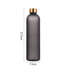 Load image into Gallery viewer, Portable Space Cup Sports Water Bottle Fruit Lemon Juice Drinking Bottle Outdoor travel camping plastic cup beverage utensils Motivational Water Bottle with Time Marker to Drink Reusable Plastic Bottle with BPA Free for Gym and Sports
