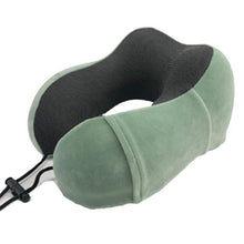 Load image into Gallery viewer, Portable U-Shape Magnetic Headrest 30x28cm Neck Pillow Memory Foam Travel Office Car Embrace Cervical Pillow Cotton Neck Pillow Cervical Vertebra Travel Portable Noon Break Aircraft Neck Pillow For Traveling Upgraded Travel Neck Pillow Travel Accessories