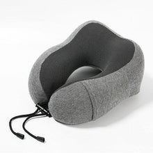 Load image into Gallery viewer, Portable U-Shape Magnetic Headrest 30x28cm Neck Pillow Memory Foam Travel Office Car Embrace Cervical Pillow Cotton Neck Pillow Cervical Vertebra Travel Portable Noon Break Aircraft Neck Pillow For Traveling Upgraded Travel Neck Pillow Travel Accessories