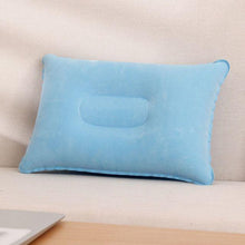 Load image into Gallery viewer, Portable Ultralight Inflatable Pillow PVC Nylon Air Pillow Sleep Cushion Travel Bedroom Hiking Beach Car Plane Head Rest Support Convenient Ultralight Inflatable Air Pillow Sleep Cushion Travel Bedroom Hiking Beach Car Plane