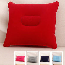 Load image into Gallery viewer, Portable Ultralight Inflatable Pillow PVC Nylon Air Pillow Sleep Cushion Travel Bedroom Hiking Beach Car Plane Head Rest Support Convenient Ultralight Inflatable Air Pillow Sleep Cushion Travel Bedroom Hiking Beach Car Plane