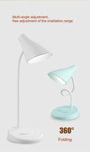 Load image into Gallery viewer, Portable USB Rechargeable LED Folding Desk Lamp Eye Protection Touch Dimming Working Reading Table Lamp For Book Bed Office Decorative Table Lamp Cute Study Lamps for Bedroom Décor