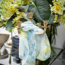 Load image into Gallery viewer, Meadow - Long Silk Scarf - Sky Blue