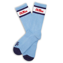 Load image into Gallery viewer, Powder Retro Script Casual Crew Socks