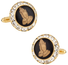 Load image into Gallery viewer, Praying Hands Religious Cufflinks
