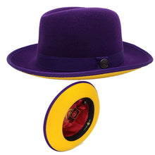 Load image into Gallery viewer, Bruno Capelo Princeton Fedora Two-Tone 100% Australian Wool Dress Fedora Hat