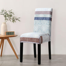Load image into Gallery viewer, Print Pattened Dining Chair Cover Spandex Elastic Chair Slipcover Stretch Case For Chairs Wedding Hotel Banquet Fit Stretch Short Dining Room Chair Covers with Printed Pattern Banquet Chair Seat Protector Slipcover For Home Party Hotel Wedding Ceremony