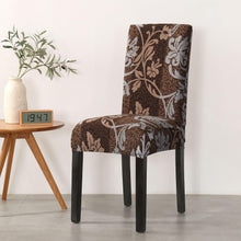 Load image into Gallery viewer, Print Pattened Dining Chair Cover Spandex Elastic Chair Slipcover Stretch Case For Chairs Wedding Hotel Banquet Fit Stretch Short Dining Room Chair Covers with Printed Pattern Banquet Chair Seat Protector Slipcover For Home Party Hotel Wedding Ceremony