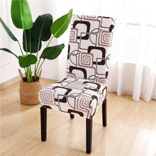 Load image into Gallery viewer, Printed Chair Cover Spandex Stretch Durable Soft Seat Chair Covers Slipcovers for Kitchen Dining Room Wedding Banquet Hotel Chair Covers for Dining Room Stretch Spandex Removable Washable Anti-dust Seat Slipcover Protector for Hotel Office Ceremony