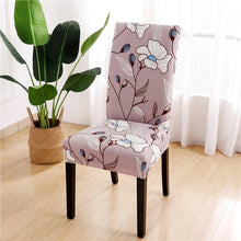 Load image into Gallery viewer, Printed Chair Cover Spandex Stretch Durable Soft Seat Chair Covers Slipcovers for Kitchen Dining Room Wedding Banquet Hotel Chair Covers for Dining Room Stretch Spandex Removable Washable Anti-dust Seat Slipcover Protector for Hotel Office Ceremony