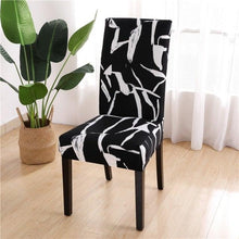 Load image into Gallery viewer, Printed Chair Cover Spandex Stretch Durable Soft Seat Chair Covers Slipcovers for Kitchen Dining Room Wedding Banquet Hotel Chair Covers for Dining Room Stretch Spandex Removable Washable Anti-dust Seat Slipcover Protector for Hotel Office Ceremony