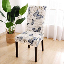 Load image into Gallery viewer, Printed Chair Cover Spandex Stretch Durable Soft Seat Chair Covers Slipcovers for Kitchen Dining Room Wedding Banquet Hotel Chair Covers for Dining Room Stretch Spandex Removable Washable Anti-dust Seat Slipcover Protector for Hotel Office Ceremony
