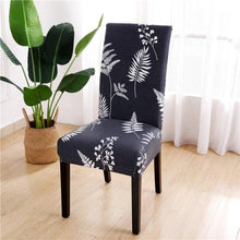Load image into Gallery viewer, Printed Chair Cover Spandex Stretch Durable Soft Seat Chair Covers Slipcovers for Kitchen Dining Room Wedding Banquet Hotel Chair Covers for Dining Room Stretch Spandex Removable Washable Anti-dust Seat Slipcover Protector for Hotel Office Ceremony