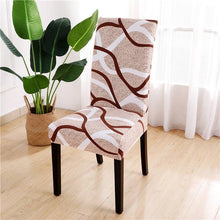 Load image into Gallery viewer, Printed Chair Cover Spandex Stretch Durable Soft Seat Chair Covers Slipcovers for Kitchen Dining Room Wedding Banquet Hotel Chair Covers for Dining Room Stretch Spandex Removable Washable Anti-dust Seat Slipcover Protector for Hotel Office Ceremony