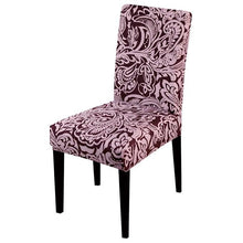Load image into Gallery viewer, Printed Chair Cover Spandex Stretch Slipcovers Elastic Chair Covers Dining Banquet Home Hotel Weddings Christmas Seat Protector Super Fit Slipcover Stretch Removable Washable Soft Spandex Fabric For Home Hotel Dining Room Ceremony Banquet Wedding Party