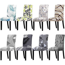 Load image into Gallery viewer, Printed Chair Cover Spandex Stretch Slipcovers Elastic Chair Covers Dining Banquet Home Hotel Weddings Christmas Seat Protector Super Fit Slipcover Stretch Removable Washable Soft Spandex Fabric For Home Hotel Dining Room Ceremony Banquet Wedding Party