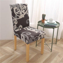 Load image into Gallery viewer, Printed Modern Chair Cover Spandex Stretch Elastic Chair Covers Seat Cover For Dining Room Hotel Wedding Banquet Cover Printed Stretchable Parson Chair Covers for Dining Room Pattern Stretch Dining Chair Slipcover Washable Removable for Kitchen