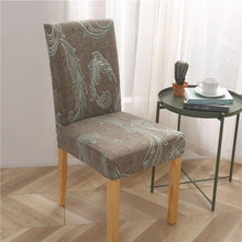 Load image into Gallery viewer, Printed Modern Chair Cover Spandex Stretch Elastic Chair Covers Seat Cover For Dining Room Hotel Wedding Banquet Cover Printed Stretchable Parson Chair Covers for Dining Room Pattern Stretch Dining Chair Slipcover Washable Removable for Kitchen