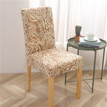 Load image into Gallery viewer, Printed Modern Chair Cover Spandex Stretch Elastic Chair Covers Seat Cover For Dining Room Hotel Wedding Banquet Cover Printed Stretchable Parson Chair Covers for Dining Room Pattern Stretch Dining Chair Slipcover Washable Removable for Kitchen