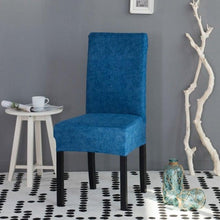 Load image into Gallery viewer, Printed Polyester Fabric Chair Cover Washable Chair Covers Seat Slipcovers Stretch Dining Seat Case For Home Stretch Removable Washable Dining Room Chair Protector Slipcovers/Home Decor Dining Room Seat Cover Multiple Styles
