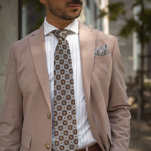 Load image into Gallery viewer, La Vigna - Printed Wool & Silk Tie - Grey
